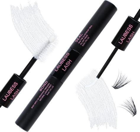 LAUBESS Lash Bond and Seal Eyelash Glue Waterproof Cluster Lash ...