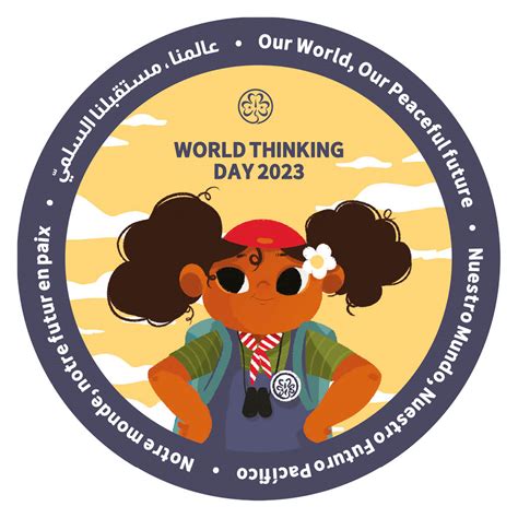 WAGGGS - World Thinking Day - PRE ORDER 2023 World Thinking Day Badges