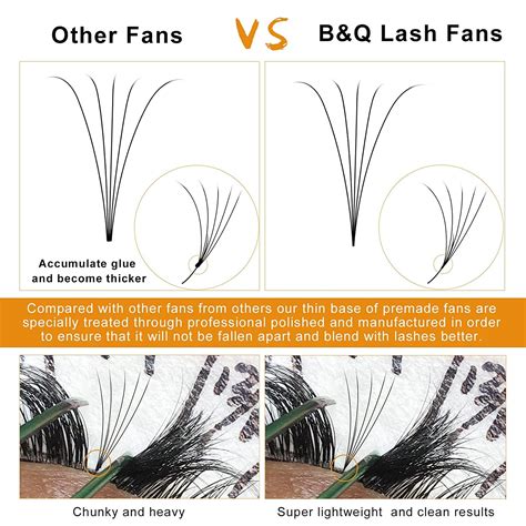 Buy 4 Tarys Premade Fans Eyelash Extensions 5D-D-0.10-12+13 Short Stem ...