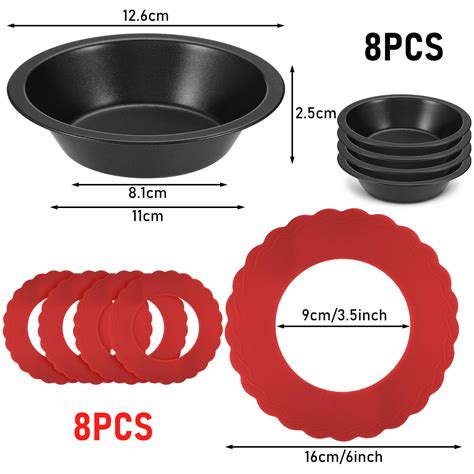 Pie Dish Set Including Mini Pie Pans Nonstick 5 Inch Mini Metal ...