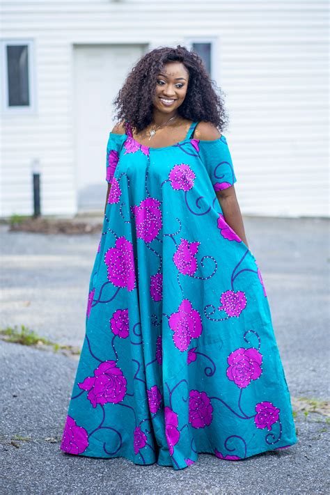 Plus size DIY ankara style. Full flare maxi dress African Maternity ...