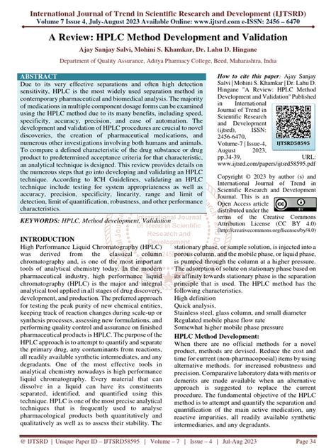 Image result for Validation of HPLC Methods