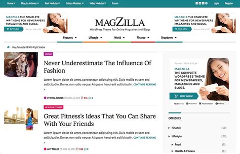 Blog Page Website 的图像结果