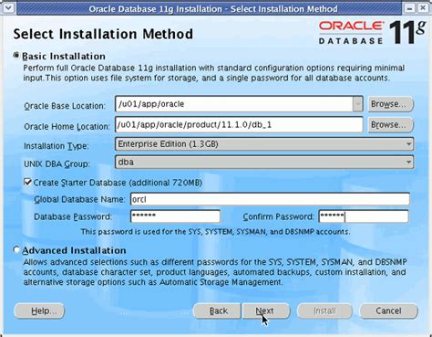 Install Oracle Database 的图像结果