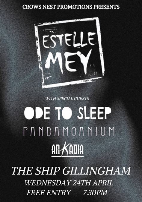 ESTELLE MEY / ODE TO SLEEP / PANDAMOANIUM / ARKADIA - The Ship ...
