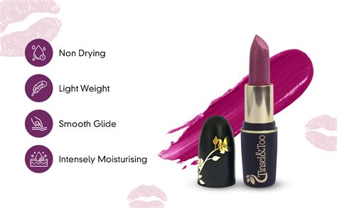 Buy TINSEL&TOO ORGANICO Natural & Nourishing Matte Bullet Lipstick ...