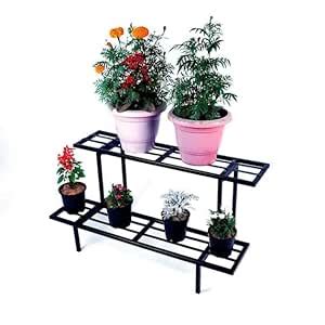 Eminence Art pot stand indoor metal 2 Tier pot stand indoor Iron Flower ...