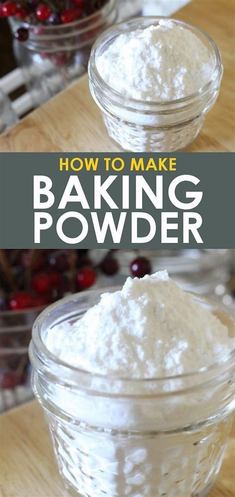 Create Homemade Organic Baking Powder Without Using Cornstarch | Baking ...