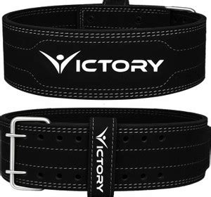 VICTORY Genuine Leather Power Lifting Gym Belt Weight Lifting Belt ...