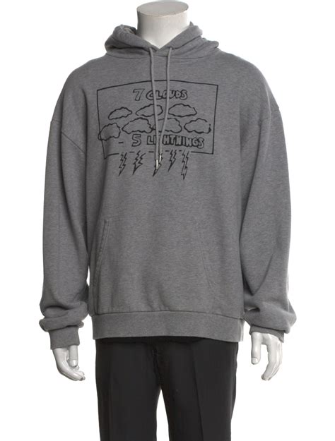 Celine 2021 Teen Knight Poem Hoodie - Grey Sweatshirts & Hoodies ...