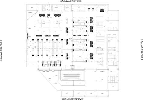 好又多超市建筑平面布局方案设计图纸_cad图纸下载-土木在线