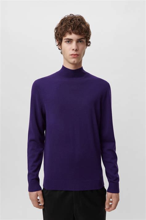 Men knit sweater WATSON in purple from DRYKORN