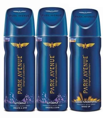 Park Avenue 1 good morning + 2 strom deo combo Body Spray - Body Spray ...