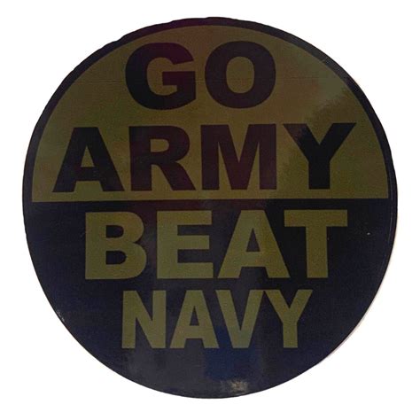 Go Army Beat Navy Sticker - Airborne & Special Operations Museum Store