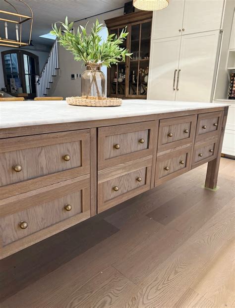 Custom White Oak Kitchen Island - Etsy
