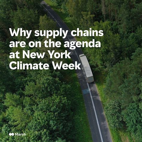 How climate events affect supply chains at NY Climate Week | Marsh posted on the topic | LinkedIn