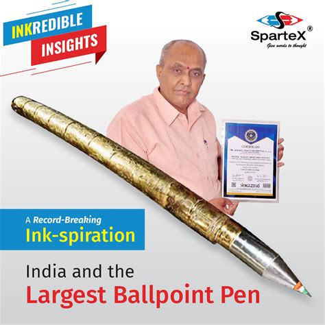 India Sets Guinness World Record for Largest Ballpoint Pen by Acharya ...