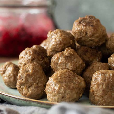 Oven baked meatballs without bread or egg – Artofit