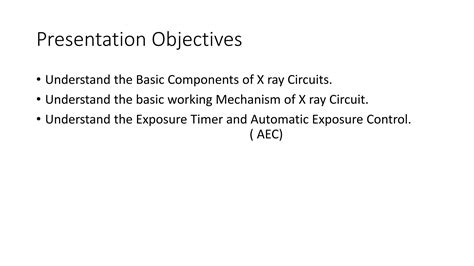 X ray generator, circuits | PPTX