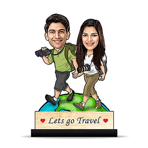 Travelling Couple Caricature – Foto Factory Gifts