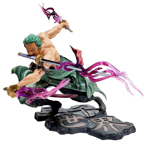 Buy Roronoa Zoro Anime Action Figure, Anime Figure Sauron Three s Style ...