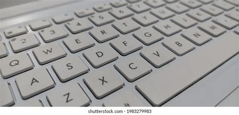 White Laptop Keyboard Background Qwerty Keypad Stock Photo 1983279983 | Shutterstock