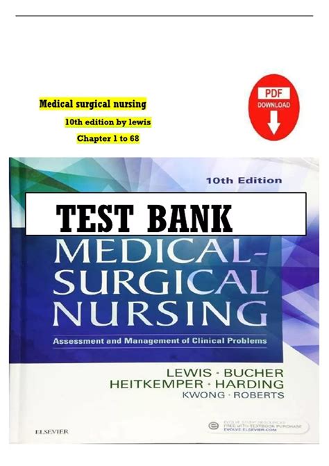Test Bank For Lewis Medical Surgical Nursing, 10th Edition by Lewis ...