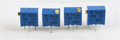 T93XA103KT20 Vishay | 10kΩ, Through Hole Trimmer Potentiometer 0.5W ...