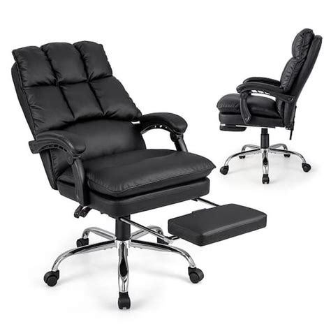 Image result for Black Computer Chair with Lean Back