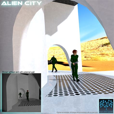 Alien City 3D Model 的图像结果