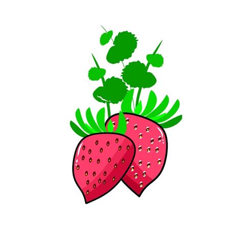 Green strawberry clipart idea Vectors - Download Free High-Quality ...