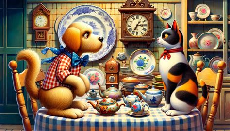 Poem: "The Duel" (The Gingham Dog and the Calico Cat) by Eugene Field ...