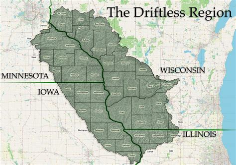 The Driftless Region : r/geology