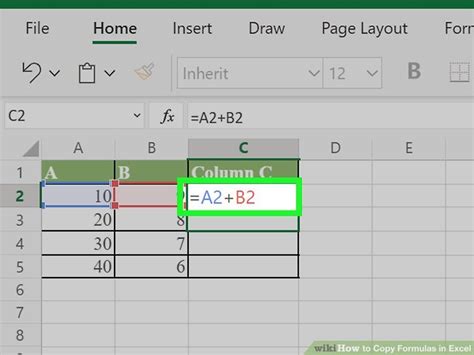 Copy Multiple Formulas in Excel 的图像结果