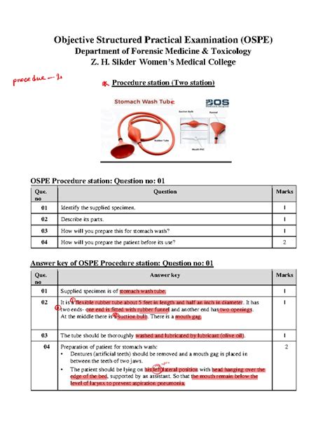 FMT OSPE: Forensic Medicine Practical Exam Guide - Studocu