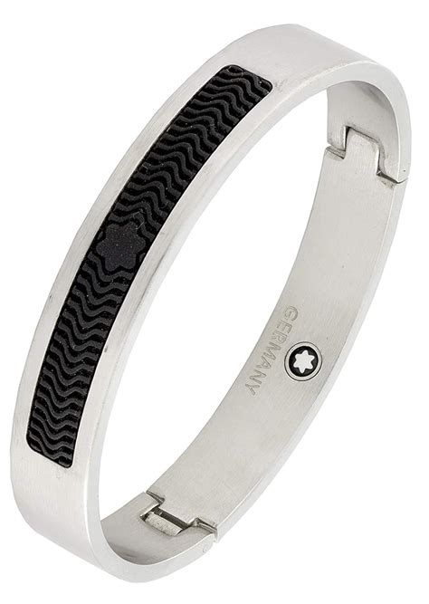 Buy Zivom® German Designer Silver Black Stainless Steel Kada Bangle ...