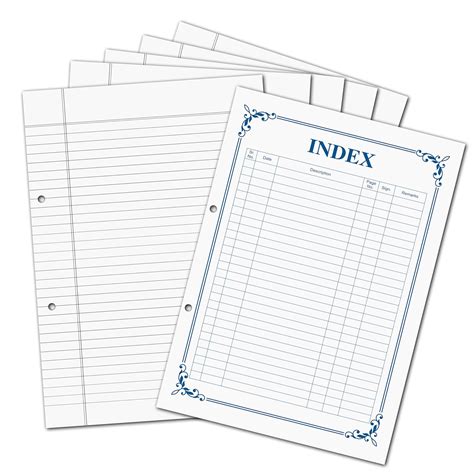 Goelite Ruled Sheets A4 Size Bundle Both Side Ruled With Pre Punched ...