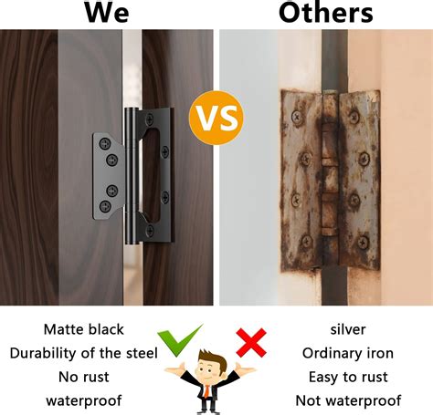 Buy Door Hinges for Interior Doors, Easy to Install, 3 Pack Stainless ...