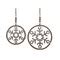 Metal Round Beaded Edge Snowflake Wall Decor Set of 2 | Michaels