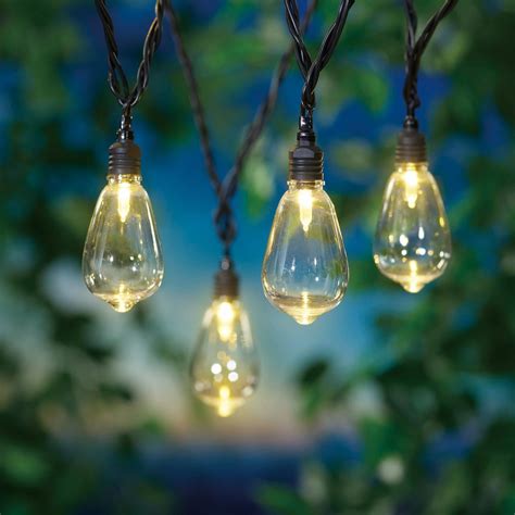 Mainstays 30-Count LED Edison Bulb Outdoor String Lights, with Black ...