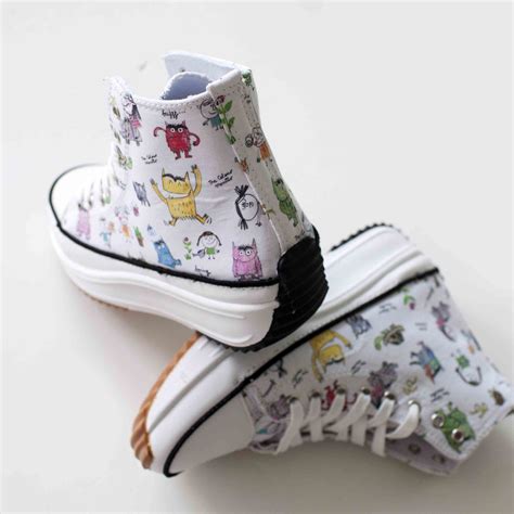 Sneakers Altas Plataforma Monstruo de colores - Jota con hache