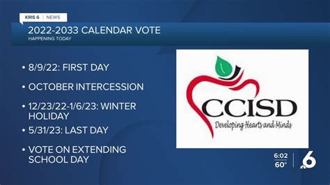 CCISD School Board to Vote on 2022-2023 Calendar - YouTube