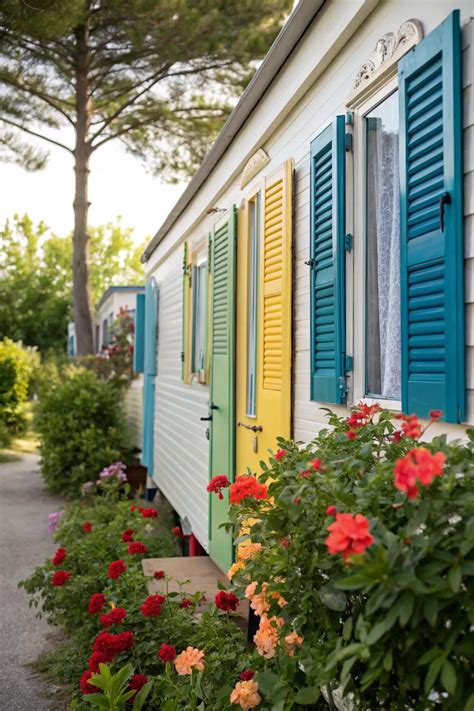 15+ Inspiring Mobile Home Shutters Ideas