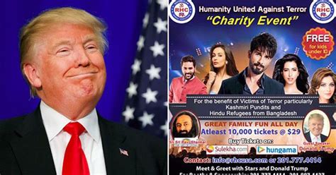 Donald Trump to party with Shahid Kapoor at a charity event