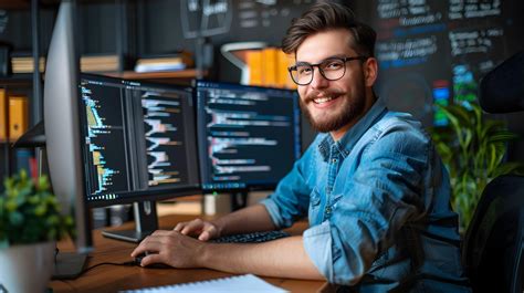 Image result for Programmer Working at Computer