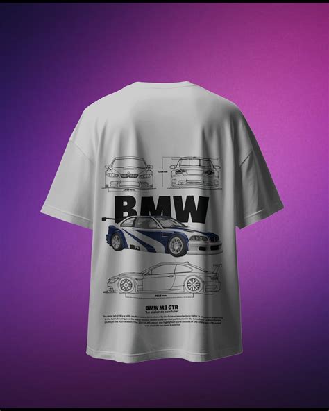 BMW M3 GT Racing T-Shirt Oversized 240GSM Premium Cotton T-Shirt ...