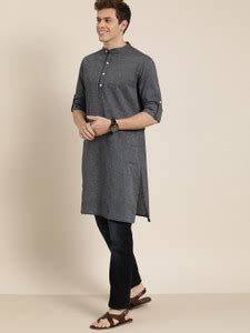 Taavi Men Solid Straight Kurta - Buy Taavi Men Solid Straight Kurta ...