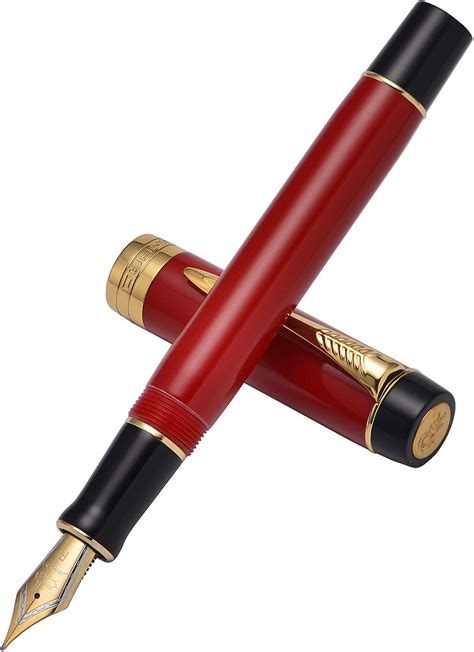 Jinhao 100 Classic Fountain Pen Big Red Celluloid India | Ubuy
