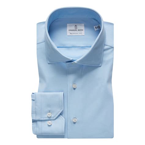 Powder Blue 4Flex Stretch Knit Shirt | Everard's Clothing