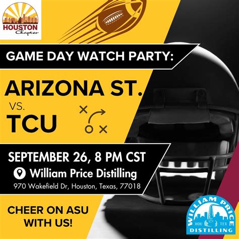 Game Watch Party: ASU vs. TCU – Sep 26, William Price Distilling ...